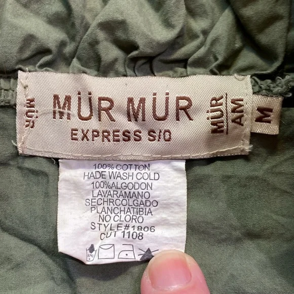 Army green short sleeve cotton jacket size medium - Picture 6 of 6